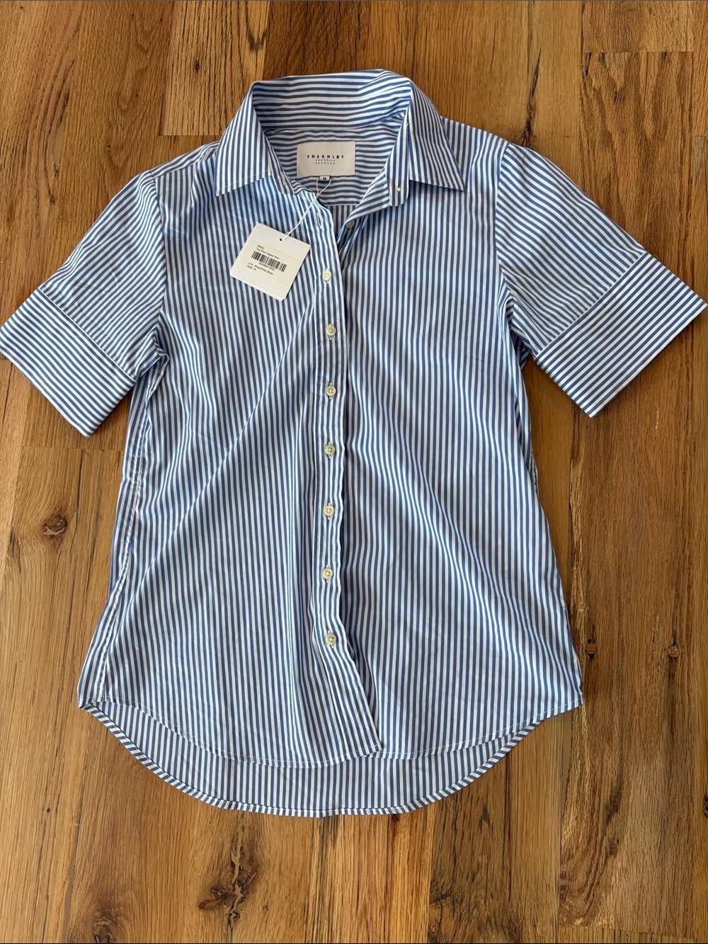 The Shirt by Rochelle Behrens - Stripe Button-Up Shirt